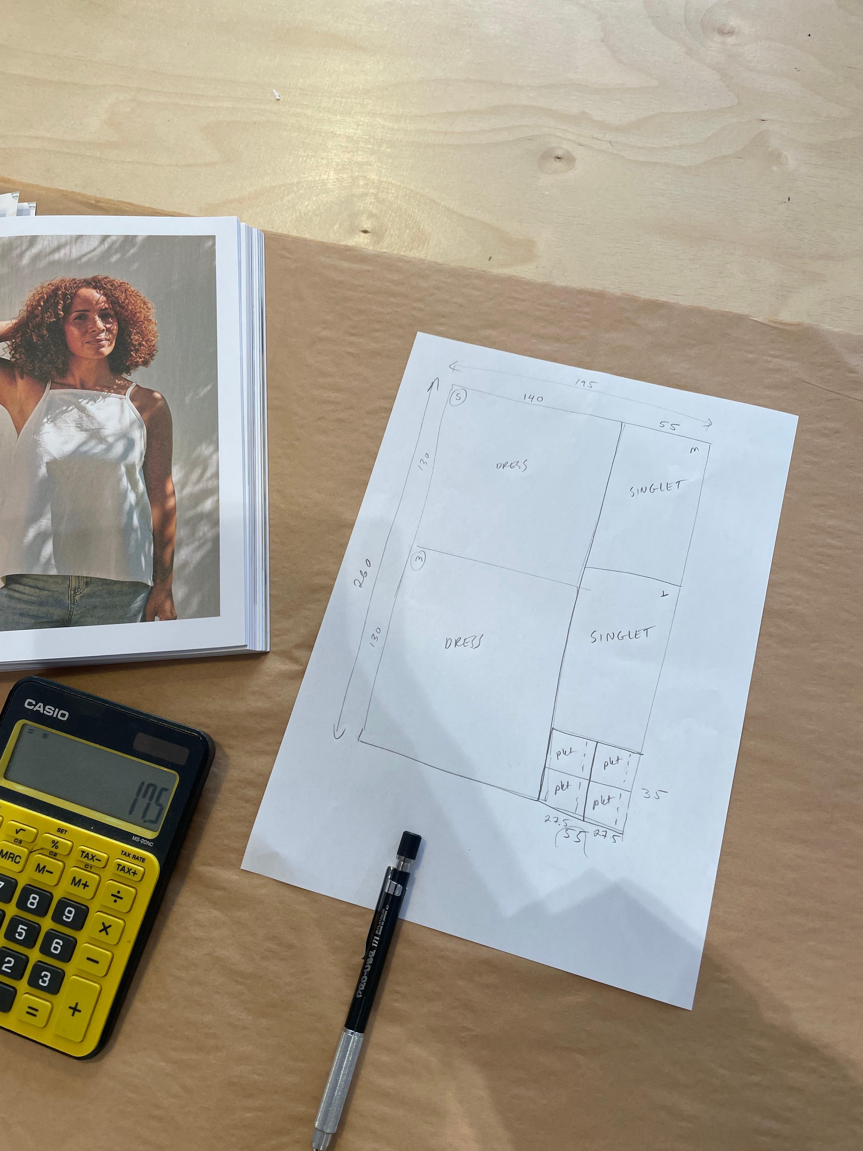 Designing a zero waste sewing pattern