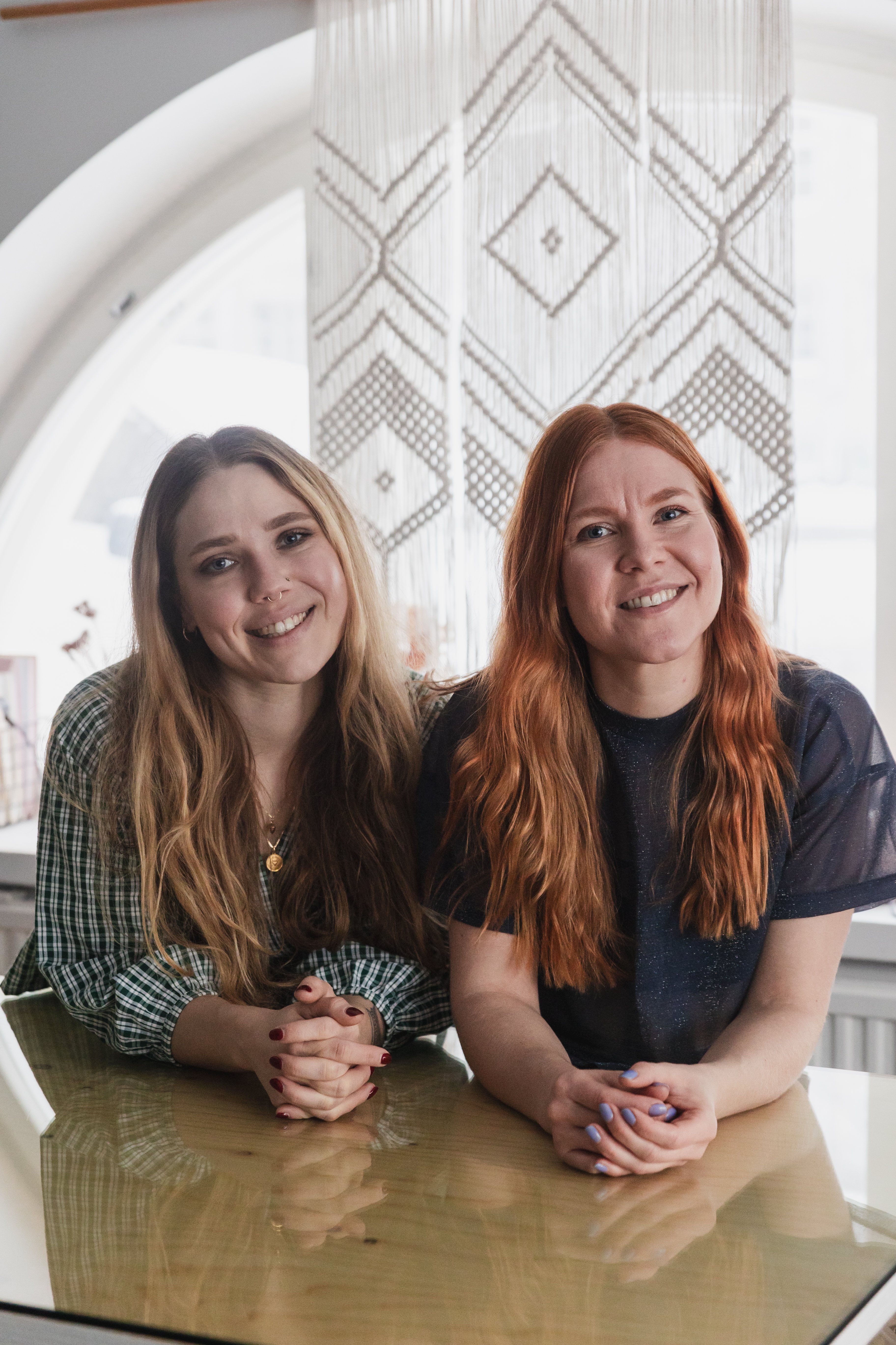 Laura and Saara, the pair behind sewing pattern brand Named Clothing.